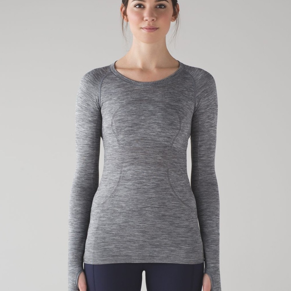 Lululemon Swiftly Tech Long Sleeve Crew In Slate/Grey